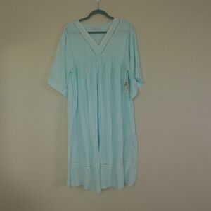 Eileen‎ West Nightgown Coastal Stripe Ecovero Classic Caftan